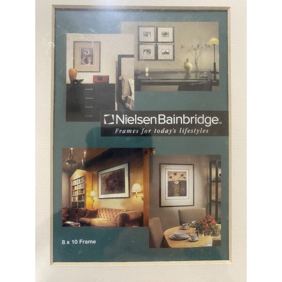 Nielsen Bainbridge Photo Frame Matte Black w/Sliver Rope Design For 8 X 10 Pic - Picture 5 of 7